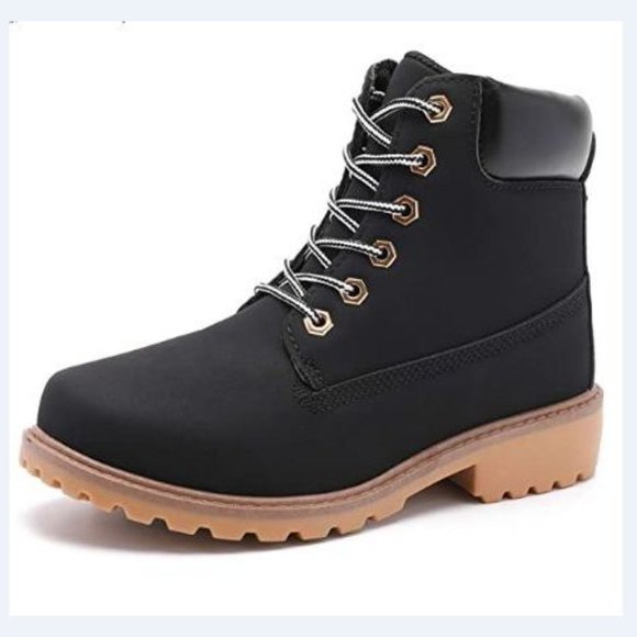 low heel lace up ankle boots